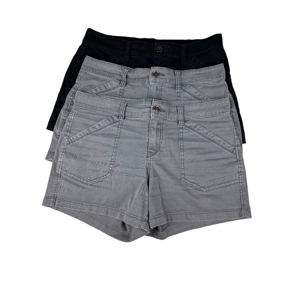 Three (3) Women’s Petite 12P Shorts 1 Black  & 2 Gray Pockets Supplies